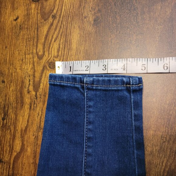 WHBM Jeans Size 4 The Skinny Ankle Cargo Zip Mid Rise Dark Wash Stretch Denim - Picture 9 of 10